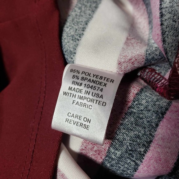 Slate & Willow Size Medium Bold Striped V-Neck Knee Length Dress - Picture 7 of 7